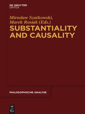 cover image of Substantiality and Causality